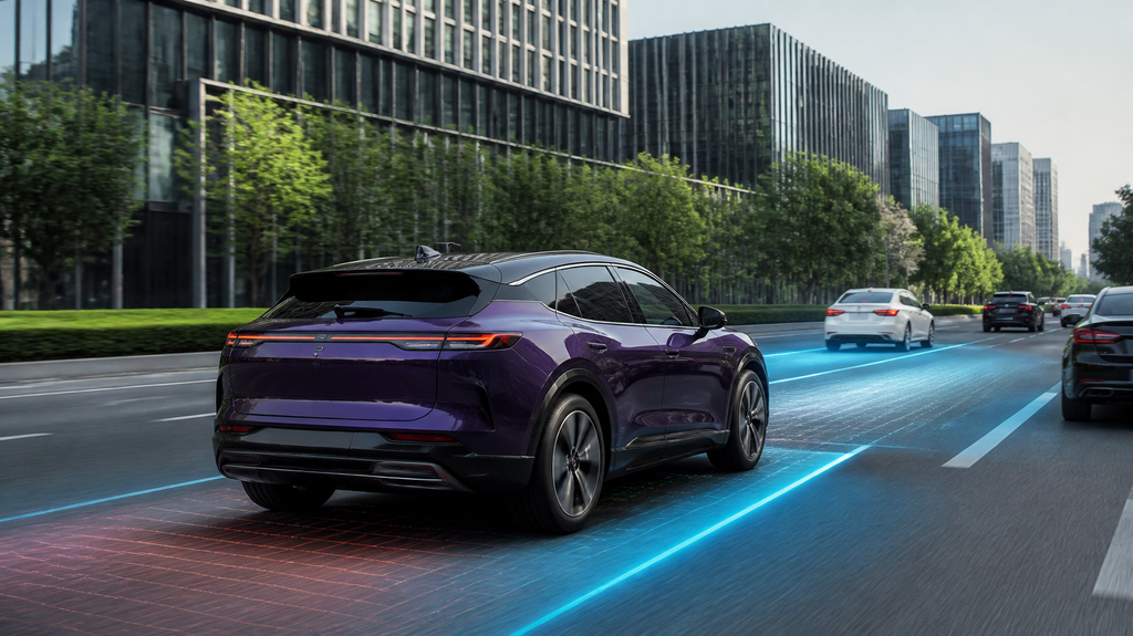 AVATR 07 electric SUV featuring modern driver-assistance and vehicle safety technology.